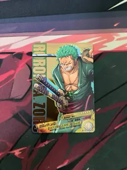 one piece roronoa zoro ar carddass 2 gold card - Image 1