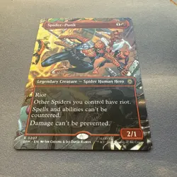 Spider-Punk MINT Borderless 207 Marvel's Spider-Man SPM MTG Rare Unplayed M/NM - Image 2
