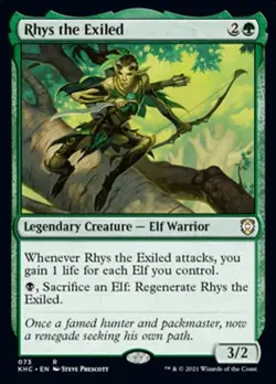2x Rhys the Exiled Kaldheim Commander LP MTG - Image 1