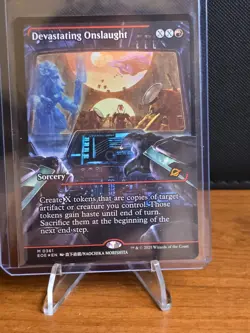 NM Showcase Foil Devastating Onslaught, MTG, Edge of Eternities, Magic, 361 - Image 1
