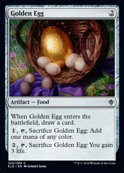 Golden Egg - Near Mint MTG Throne of Eldraine - Image 1
