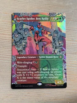 Scarlet Spider, Ben Reilly - 214 - MTG: Spider-Man - Borderless - Rare - FOIL - Image 1