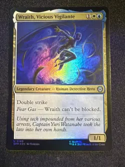 Wraith, Vicious Vigilante #160 Near Mint FOIL SPM Marvel's Spider-Man Magic MTG - Image 1