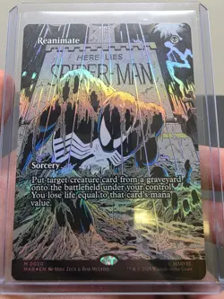 Reanimate (Borderless) Marvel Universe Eternal-Legal Foil MtG Spider-man - Image 1