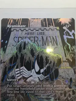 Reanimate (Borderless) Marvel Universe Eternal-Legal Foil MtG Spider-man - Image 2