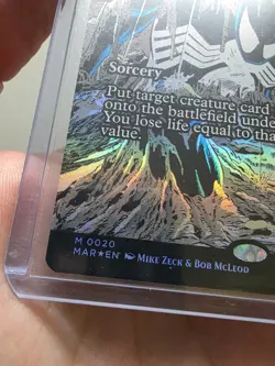 Reanimate (Borderless) Marvel Universe Eternal-Legal Foil MtG Spider-man - Image 5