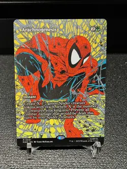 Arachnogenesis (Borderless) 0031 - Spider-Man - Magic: The Gathering MTG - Image 1