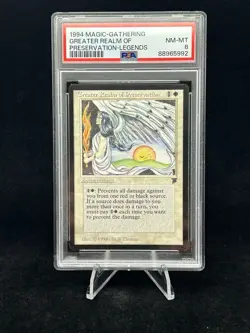 GREATER REALM OF PRESERVATION Legends 1994 Magic The Gathering (MTG) PSA 8 TCG - Image 1