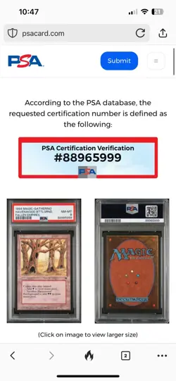 HAVENWOOD BATTLEGROUND Fallen Empires 1994 Magic The Gathering MTG PSA 8 NM-MT - Image 3