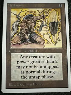 MTG Magic the Gathering UNLIMITED MEEKSTONE NM Front LP Back - Image 1