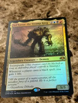 SOL'KANAR THE SWAMP KING Magic MTG Dominaria Remastered Foil - Image 1