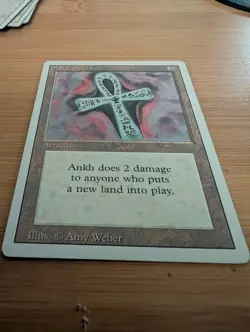Ankh of Mishra Artifact MTG Magic the Gathering Revised Edition - Image 1