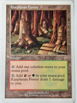 Karplusan Forest - 7th Edition Core Set - Magic the Gathering MTG Nice! - Image 1