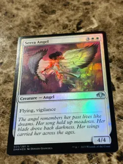 SERRA ANGEL Magic MTG Dominaria Remastered Foil - Image 1