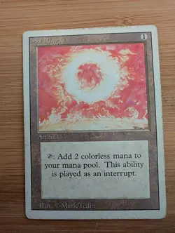 Sol Ring Magic the Gathering Revised Edition MP/HP Regular Card MTG TCG - Image 1