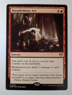 MTG Blasphemous Act Rare 0872 NM - Commander Masters 2023 - Image 1