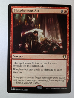 MTG Blasphemous Act Rare 0872 NM - Commander Masters 2023 - Image 2