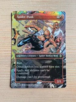 Spider-Punk - 207 - MTG: Marvel’s Spider-Man: Eternal - Borderless - Rare - FOIL - Image 1