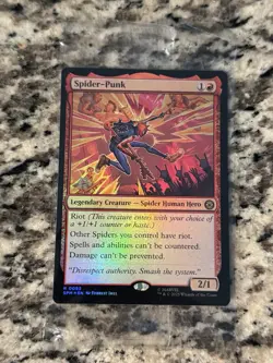 Spider-Punk - 92 - SPM - NM - MTG Prerelease Promo Stamped 2025 - Image 1