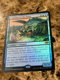 DENIZEN OF THE DEEP Magic MTG Dominaria Remastered Foil - Image 1
