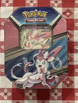 Pokemon TCG: V Heroes Tin - Sylveon V Brand NEW Sealed. 4 Booster Packs. NEW!! - Image 1