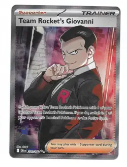 Team Rocket's Giovanni 225/182 Sv10: Destined Rivals Holo Pokemon TCG - NM - Image 1