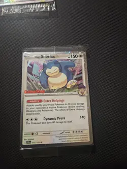 Pokemon Journey Together Hop’s Snorlax GameStop Promo Stamped 117/159 - Image 1