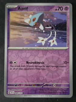 Pokemon Surging Sparks Reverse Holo 080/191 Azelf - Image 1