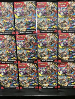 Lot Of 12 Pokemon Mega Evolution Booster Bundles Sealed On Hand - Image 1