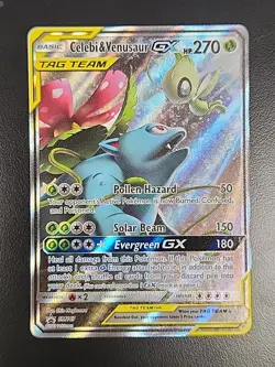 Celebi & Venusaur GX LP SM167 Sun & Moon Promo 167 Pokemon TCG Holo - Image 1