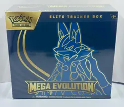 Pokemon Mega Evolution Lucario ETB Elite Trainer Box Brand New Factory Sealed - Image 1