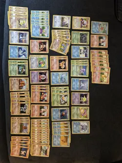 Lot of 87 Shadowless Base Set Pokemon Cards 1999 Vintage WOTC Unplayed NM - Image 1