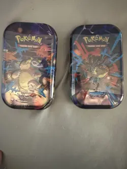 Pokemon Mega Evolution Mini Tin Sealed New LOT OF 2 - Image 1