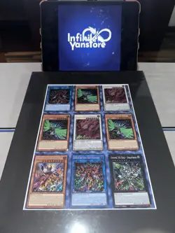 Doom Of Dimensions 1st Edition Secret Rare Uncut Sheet 3 Yugioh Konami Official - Image 1