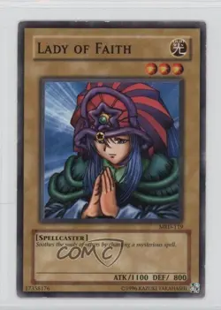 Lady of Faith Unlimited YuGiOh Metal Raiders #MRD-119 2002 READ - Image 1