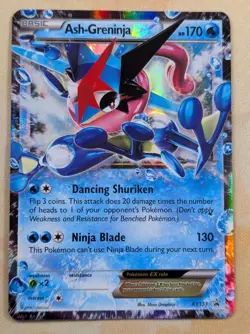 Pokemon TCG Ash-Greninja EX XY Black Star Promo XY133 Holo Card TCG Regular Size - Image 1