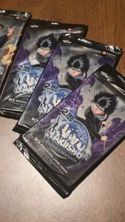 8x Yu Yu Hakusho "Ghost Files" 10-Card Booster Pack FUNimation 2003 New & Sealed - Image 2