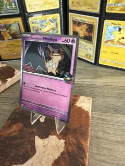Pokemon TCG Team Rockets Mimikyu Stamped Card #087/182 - Image 2