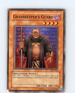 Yu-Gi-Oh TCG Gravekeeper's Guard PGD-061 Unlimited Regular Common Card Played MP - Image 1