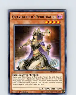 Yu-Gi-Oh TCG Gravekeeper's Spiritualist MP19-EN164 1st Edition Common Card NM - Image 1