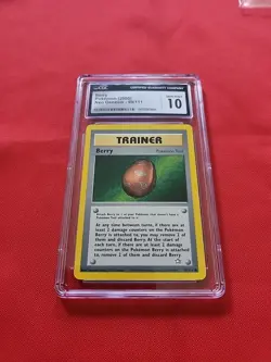 CGC 10 GEM MINT Berry 99/111 Neo Genesis Pokemon Card 123 - Image 3