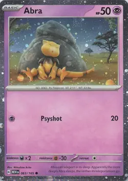Abra - (Cosmos Holo) Promo Miscellaneous Cards & Products 063/165 NM - Image 1