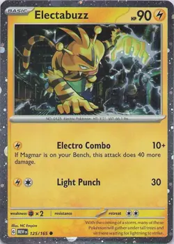 Electabuzz - (Cosmos Holo) Promo Miscellaneous Cards & Products 125/165 NM - Image 1