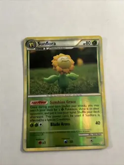 Pokemon Card - Sunflora Reverse Holo - Heart Gold & Soul Silver 31/123 - Rare - Image 1