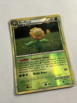 Pokemon Card - Sunflora Reverse Holo - Heart Gold & Soul Silver 31/123 - Rare - Image 2