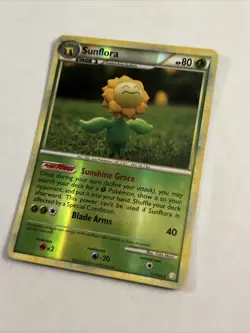 Pokemon Card - Sunflora Reverse Holo - Heart Gold & Soul Silver 31/123 - Rare - Image 3