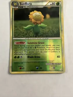 Pokemon Card - Sunflora Reverse Holo - Heart Gold & Soul Silver 31/123 - Rare - Image 5