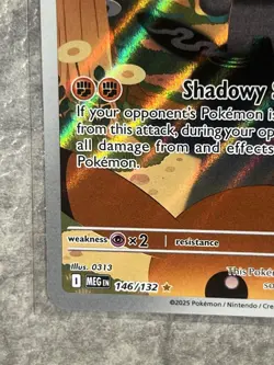 Marshadow 146/132 Pokemon TCG Mega Evolution Holo Rare IR Card (Near Mint) NM - Image 4