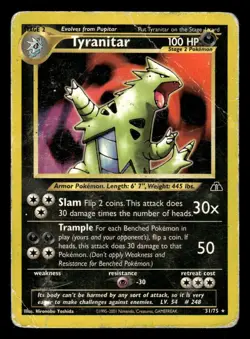Tyranitar 31/75 Rare Neo Discovery Set Pokemon Card - Image 1