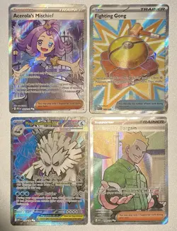 Pokemon Mega Evolutions Full Art 4 Card Lot - Image 1